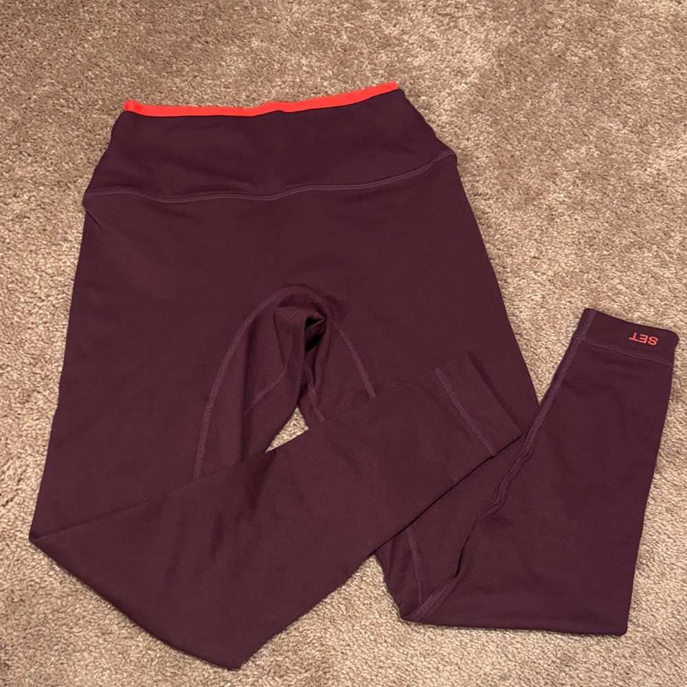 SET Active Formcloud Cloud Control Leggings Acai Size Small